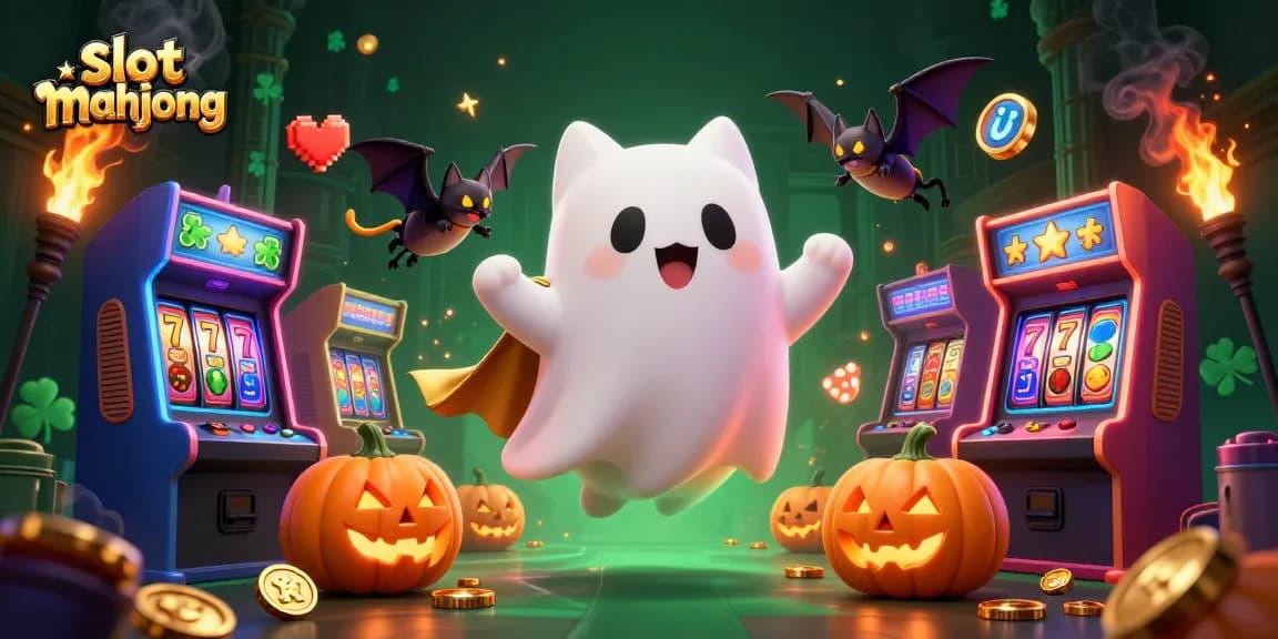 Spin for rewards with slot mahjong in a thrilling haunted casino adventure.