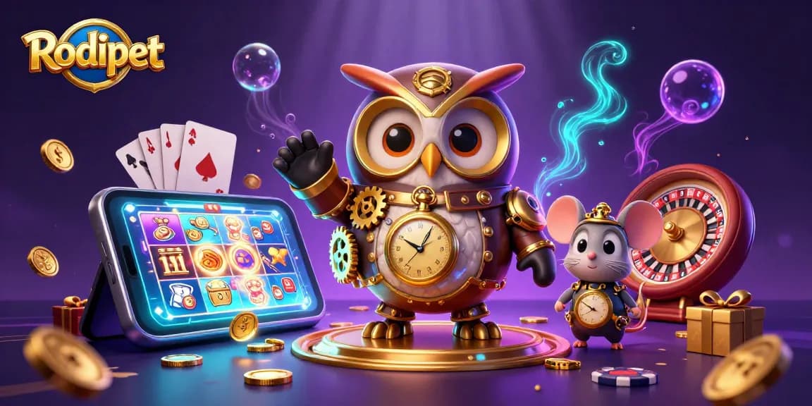 Spin slot games with Rodipet's dynamic gaming features amid vibrant casino visuals