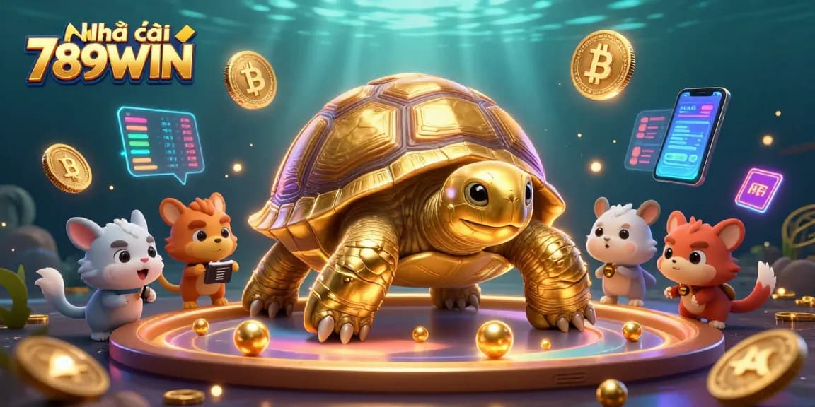 Immerse in the thrilling world of Nhà cái 789WIN with this vibrant casino illustration showcasing digital gaming excitement.