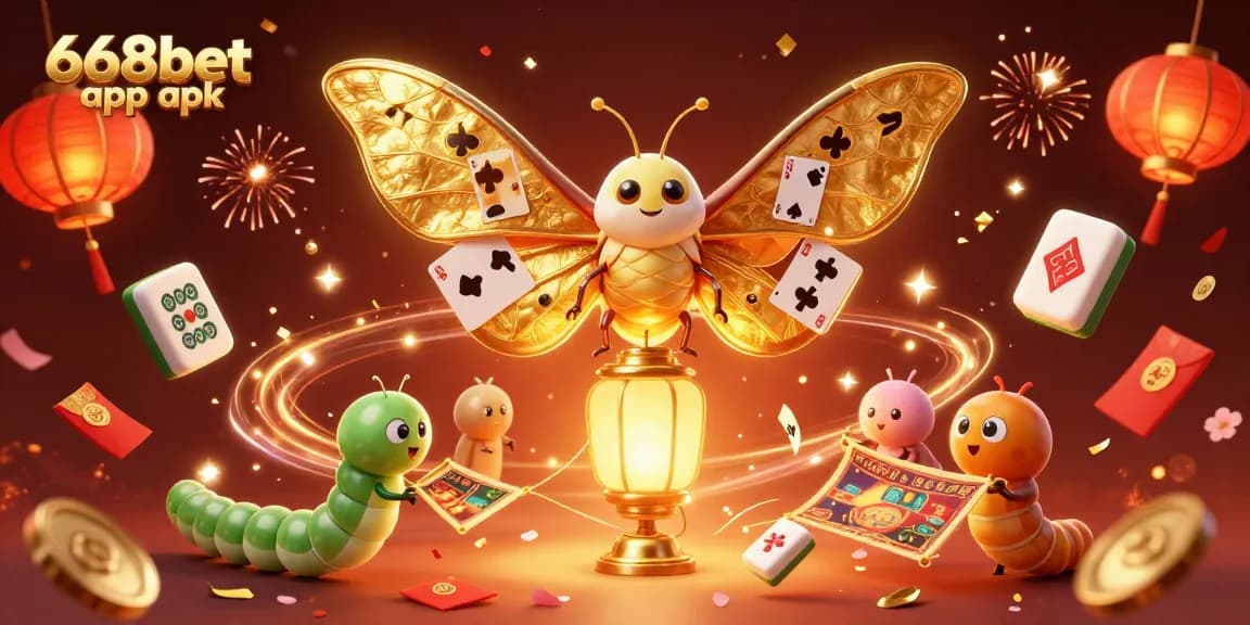 Engage with thrilling games on the 668bet app apk, featuring vibrant casino illustrations.