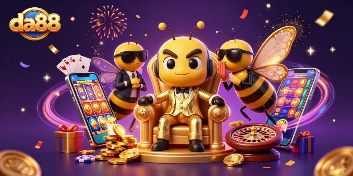 Spin reels and win with da88 casino, showcasing a vibrant slot scene with animated characters.