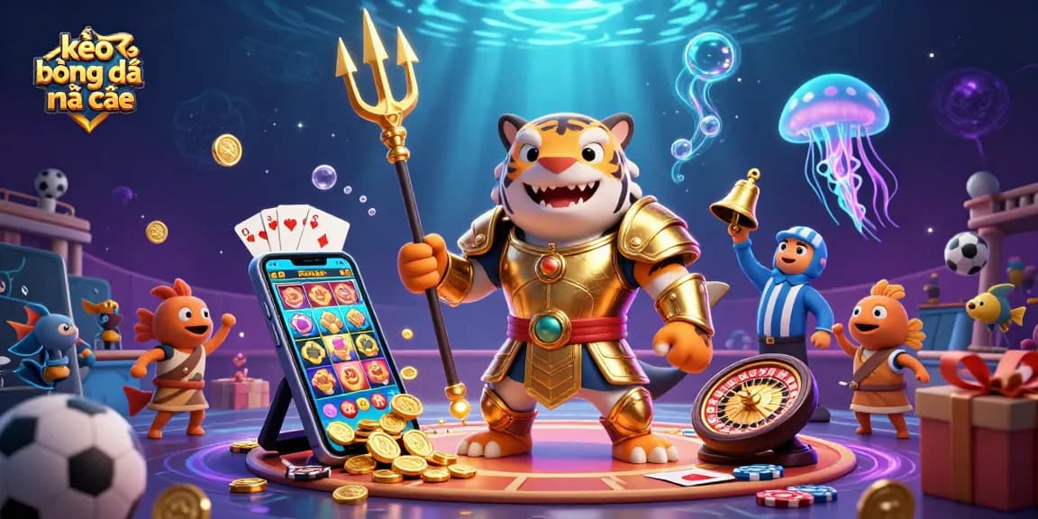 Engage in thrilling action at kèo bóng đá nhà cái showcasing a 3D depiction of a fierce tiger shark in gladiator armor.
