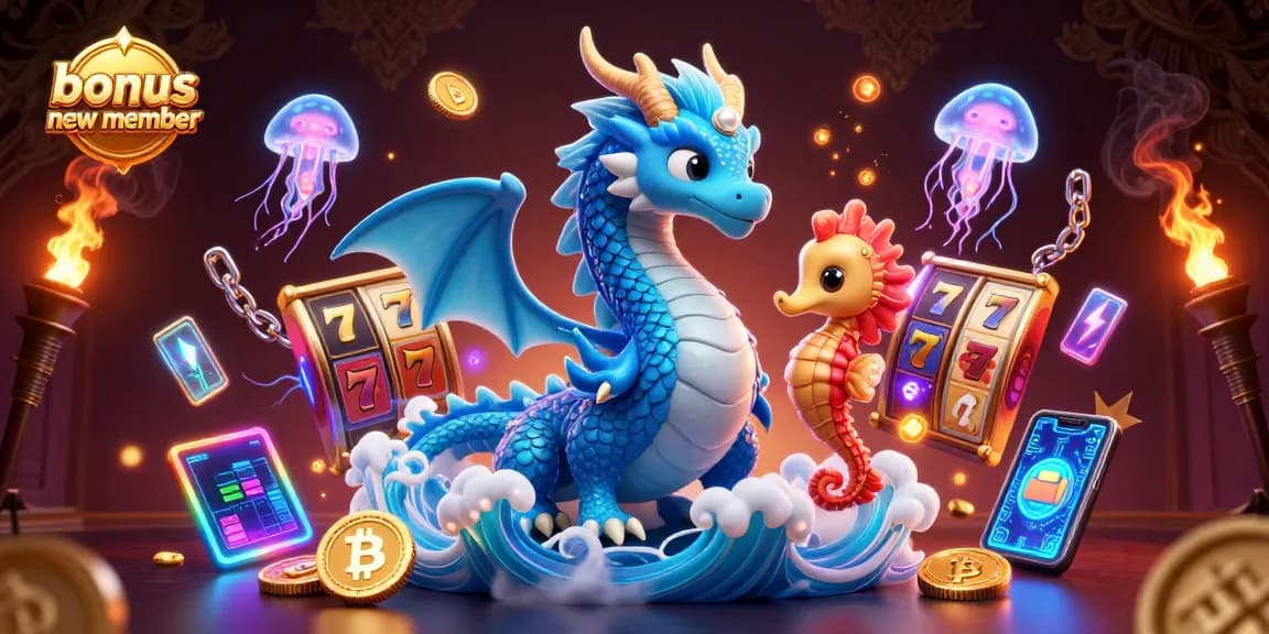 Engage with bonus new member opportunities in vibrant slot gameplay with charming sea-themed characters.