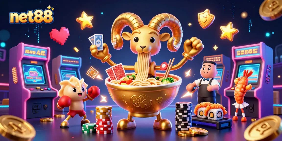 Experience thrilling gameplay with net88 and 3D cartoon characters in an electrifying casino scene.