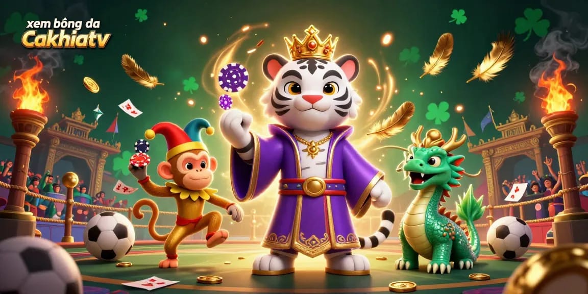xem bóng đá cakhiatv captures the thrill of sports betting with vibrant characters and dynamic action.