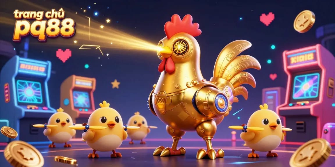 Experience intense gameplay at trang chủ pq88 with vibrant 3D characters and casino elements.