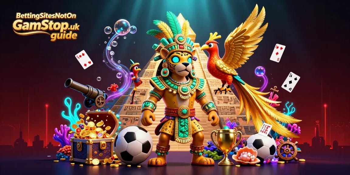 BettingSitesNotOnGamStop.uk guide - Immerse in vibrant cycling betting with animated characters and sports elements.
