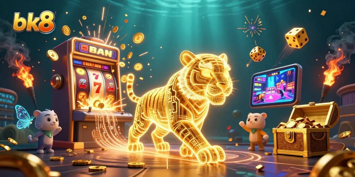 Experience immersive gameplay with bk8's dynamic casino scene, featuring stunning 3D visuals and exciting game elements.