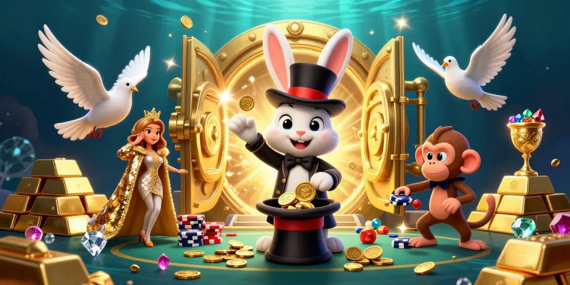 Join the excitement at TX88 with a magical 3D casino scene featuring stunning visuals and immersive gameplay.