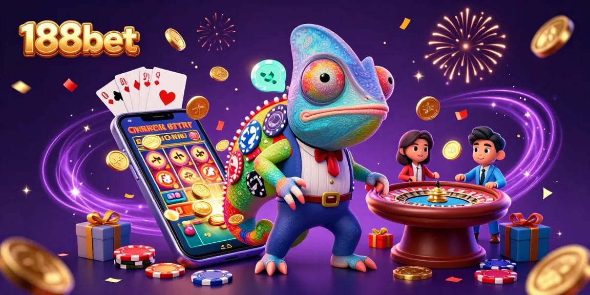Experience vibrant gaming excitement with 188bet at the colorful online casino!