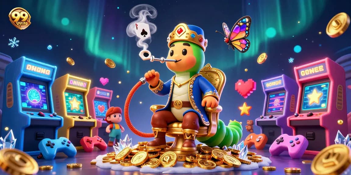 Experience the excitement of 99WIN's colorful casino animation with vibrant characters and thrilling game elements.