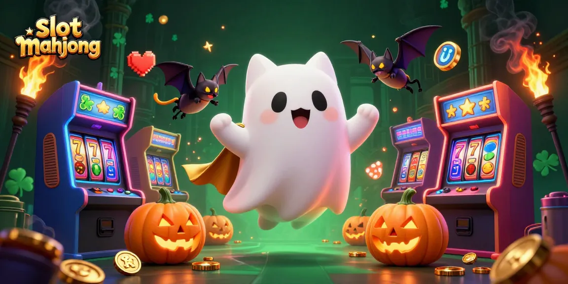 Spin for rewards with slot mahjong in a thrilling haunted casino adventure.