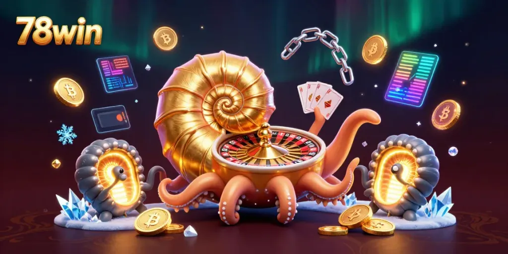 Engage with thrilling gameplay at 78win, featuring dynamic 3D casino characters and crypto elements.