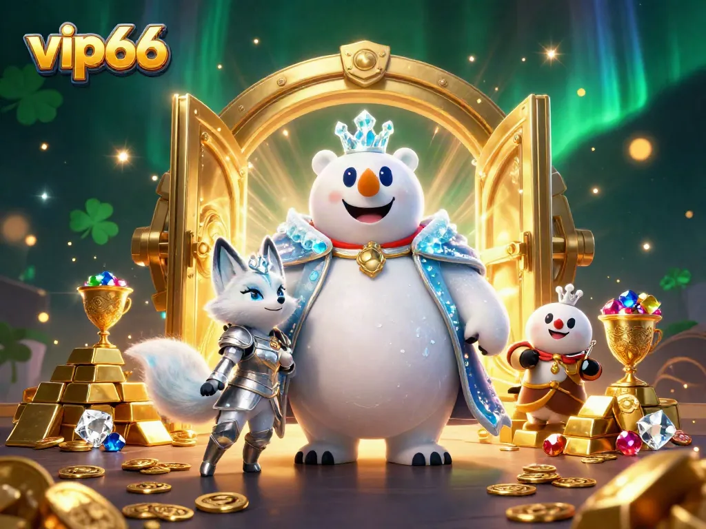 Experience the excitement of winning with vip66's vibrant casino atmosphere featuring treasure and adventure.
