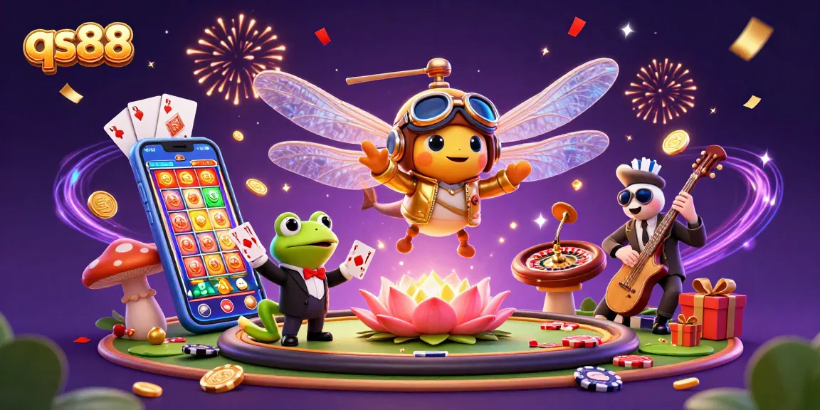 Experience thrilling gameplay at qs88 with vibrant casino elements and engaging characters.