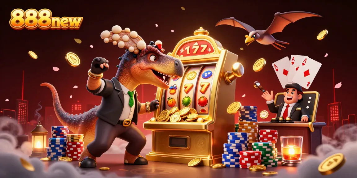 Experience exciting wins at 888new as a pachycephalosaurus triggers a jackpot!