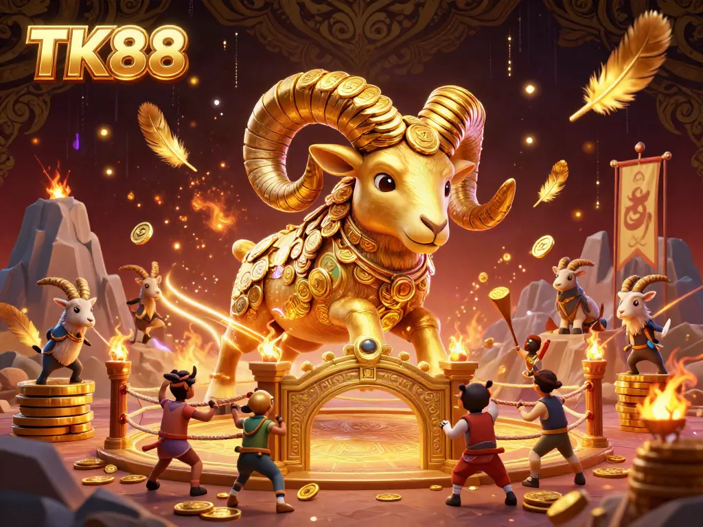 Experience the excitement of TK88 with dynamic casino elements in an ultra-detailed 3D illustration.