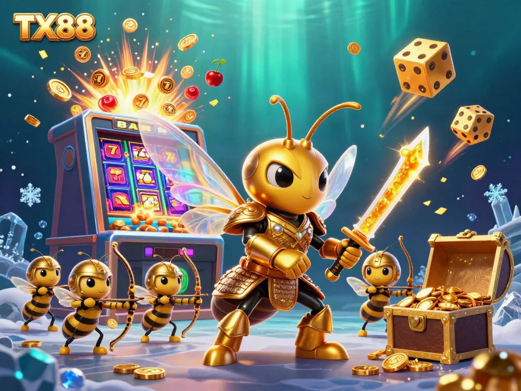 Experience the thrilling jackpot action with TX88, featuring dynamic 3D characters and vibrant casino elements.