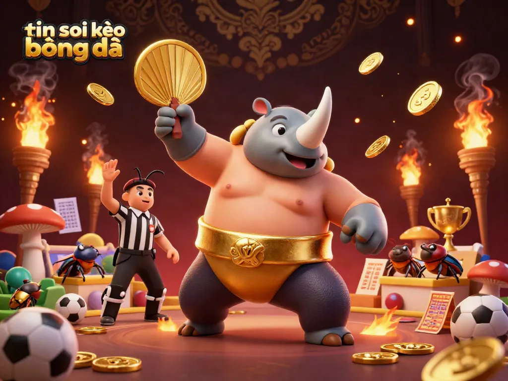 Experience thrilling gameplay with tin soi kèo bóng đá featuring dynamic beetle characters and sports elements.