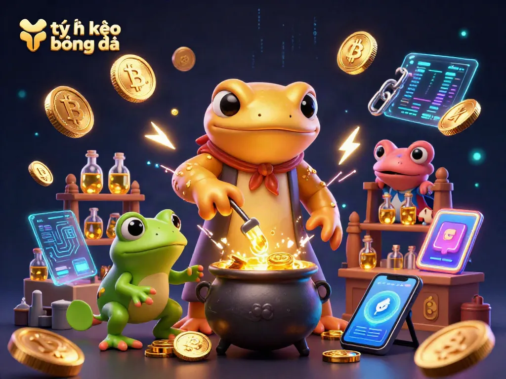 Bet big with tỷ lệ kèo bóng đá in this vibrant 3D casino-themed illustration bursting with action.