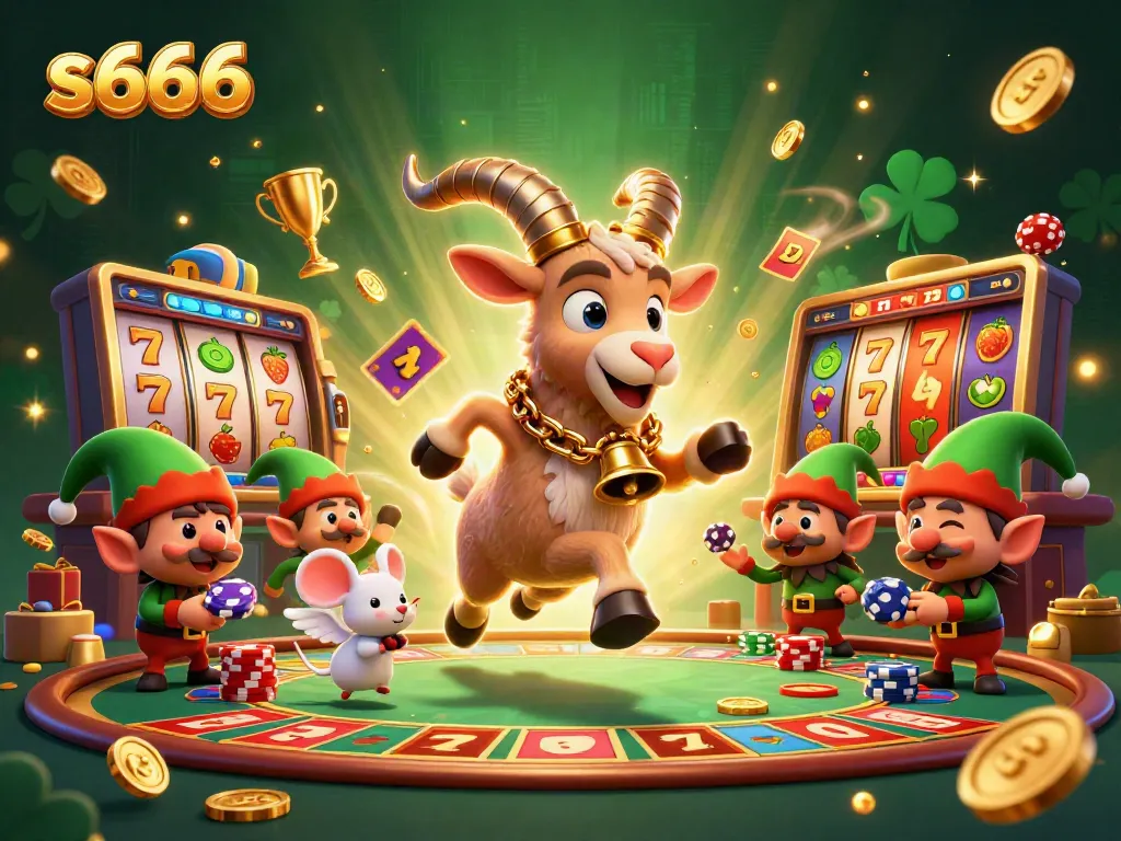 Experience thrilling gaming excitement at s666 casino with festive chaos and a vibrant atmosphere.