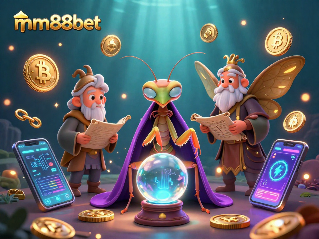 Experience winning strategies at mm88bet with this vibrant 3D casino-themed illustration.