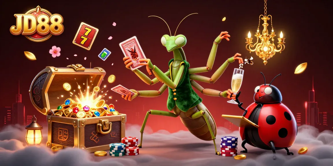 JD88 card sharp and pit boss illustrate an engaging casino scene filled with excitement and winning potential.